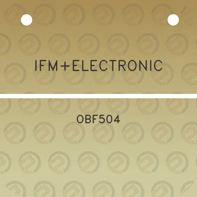 ifmelectronic-obf504