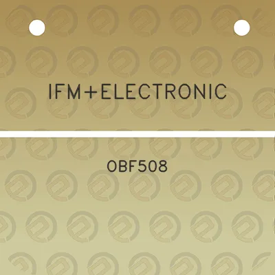 ifmelectronic-obf508