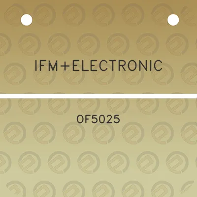 ifmelectronic-of5025