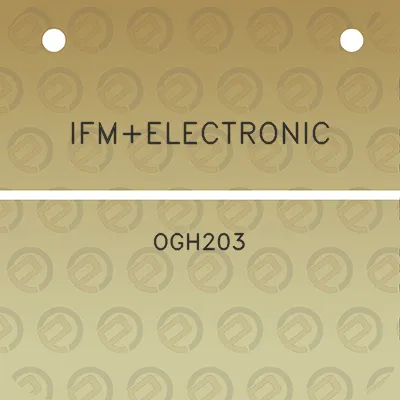 ifmelectronic-ogh203