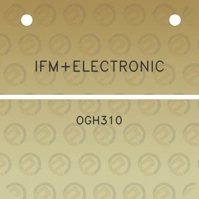 ifmelectronic-ogh310