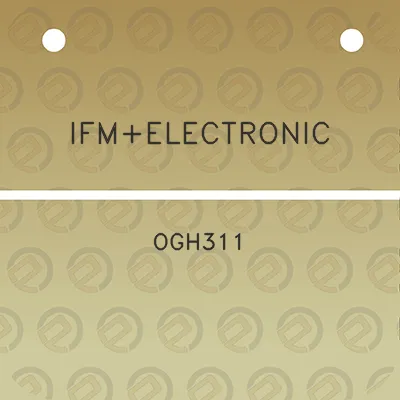 ifmelectronic-ogh311