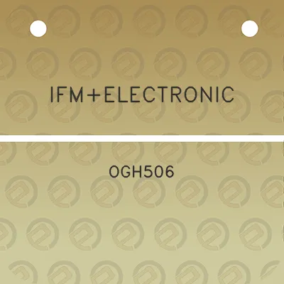 ifmelectronic-ogh506