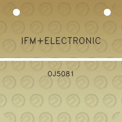 ifmelectronic-oj5081