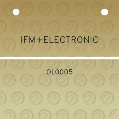 ifmelectronic-ol0005