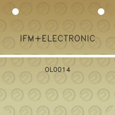 ifmelectronic-ol0014