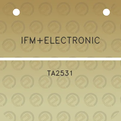 ifmelectronic-ta2531