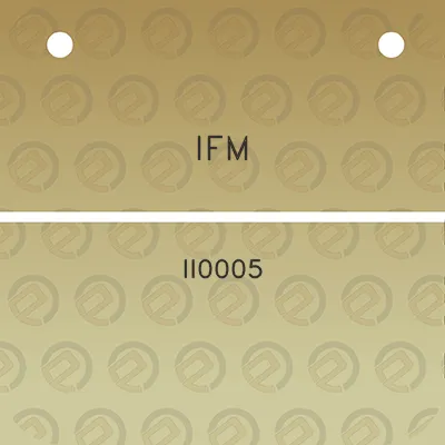 ifm-ii0005