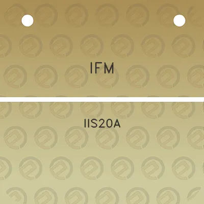 ifm-iis20a