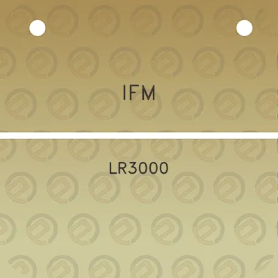 ifm-lr3000