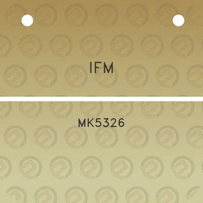 ifm-mk5326