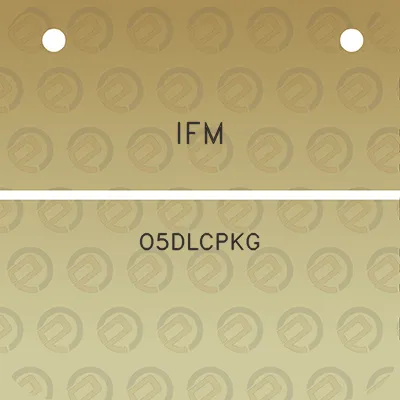 ifm-o5dlcpkg