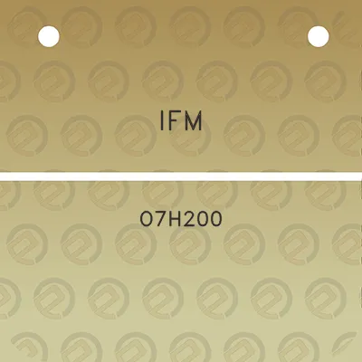 ifm-o7h200