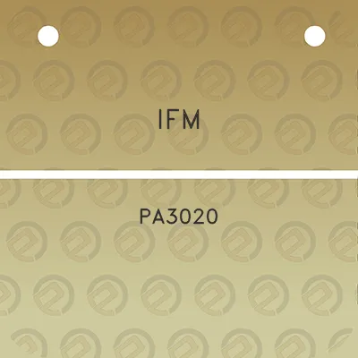 ifm-pa3020