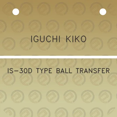 iguchi-kiko-is-30d-type-ball-transfer