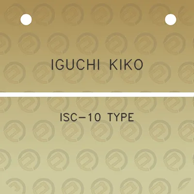 iguchi-kiko-isc-10-type