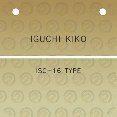 iguchi-kiko-isc-16-type