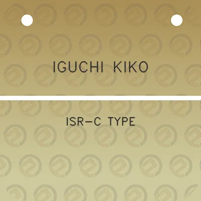 iguchi-kiko-isr-c-type