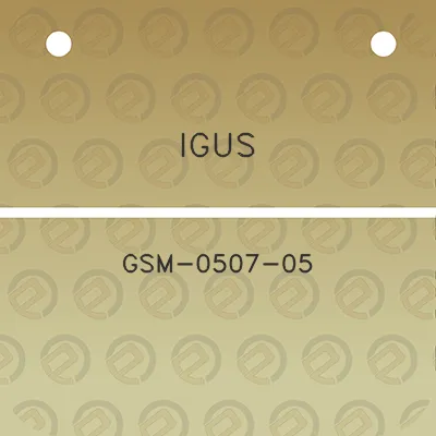 igus-gsm-0507-05