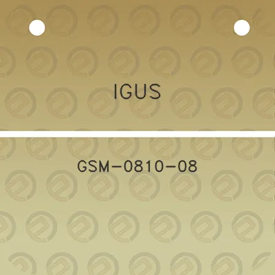 igus-gsm-0810-08