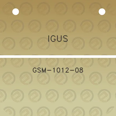 igus-gsm-1012-08