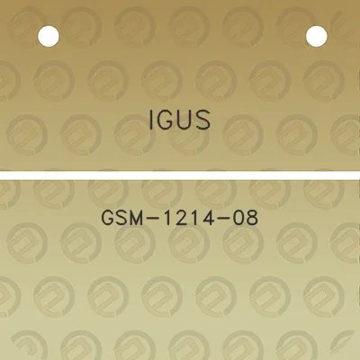 igus-gsm-1214-08