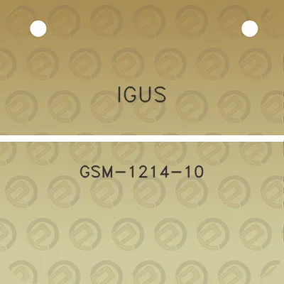 igus-gsm-1214-10