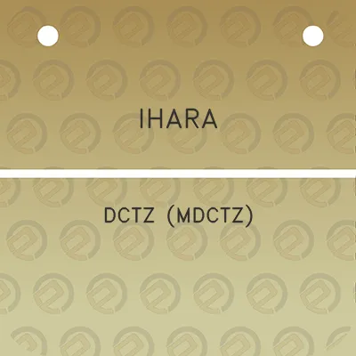 ihara-dctz-mdctz