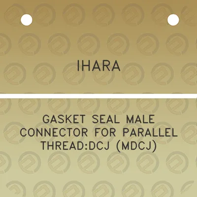 ihara-gasket-seal-male-connector-for-parallel-threaddcj-mdcj