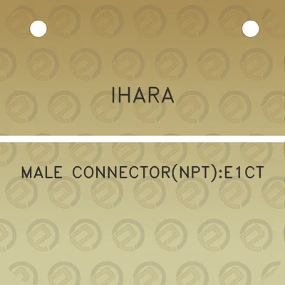 ihara-male-connectornpte1ct