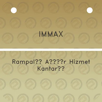 immax-rampal-agr-hizmet-kantar