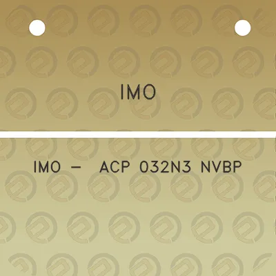 imo-imo-acp-032n3-nvbp