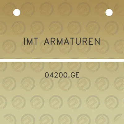 imt-armaturen-04200ge