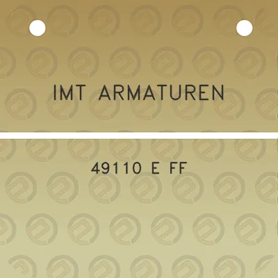 imt-armaturen-49110-e-ff