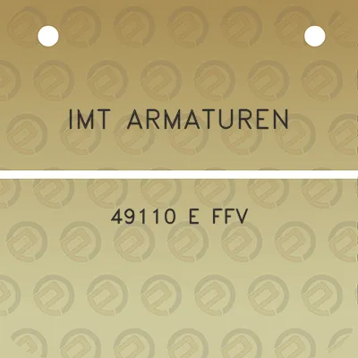 imt-armaturen-49110-e-ffv