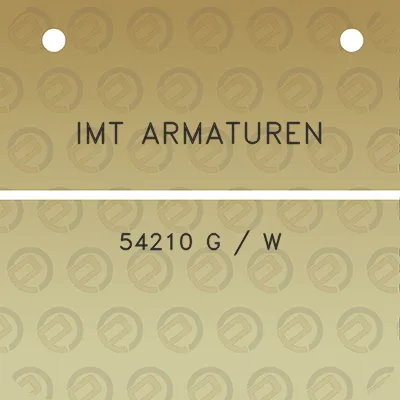 imt-armaturen-54210-g-w