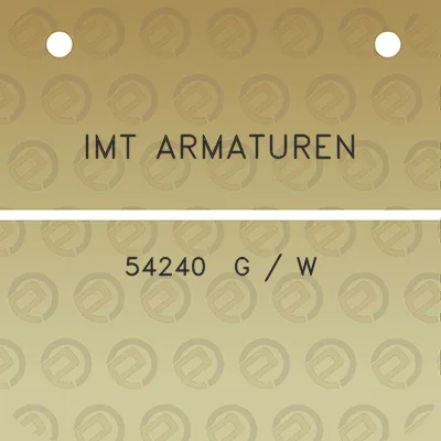 imt-armaturen-54240-g-w