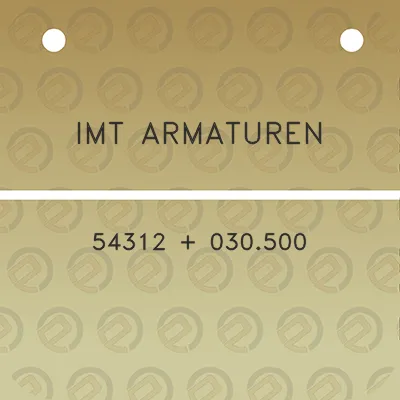 imt-armaturen-54312-030500