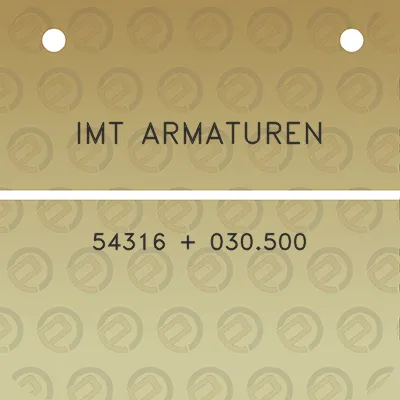 imt-armaturen-54316-030500