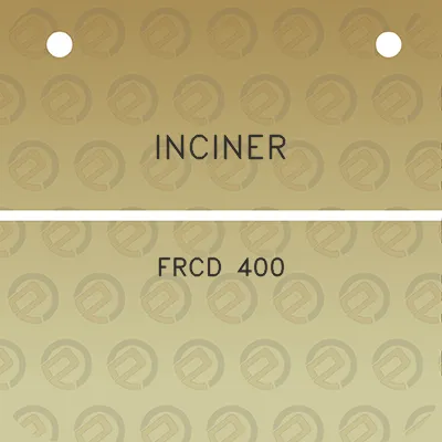 inciner-frcd-400