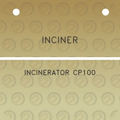 inciner-incinerator-cp100