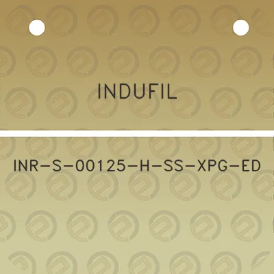 indufil-inr-s-00125-h-ss-xpg-ed