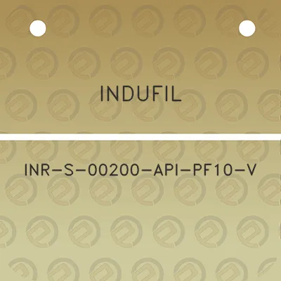 indufil-inr-s-00200-api-pf10-v