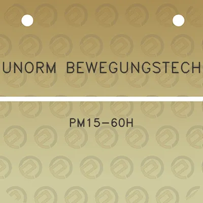 indunorm-bewegungstechnik-pm15-60h