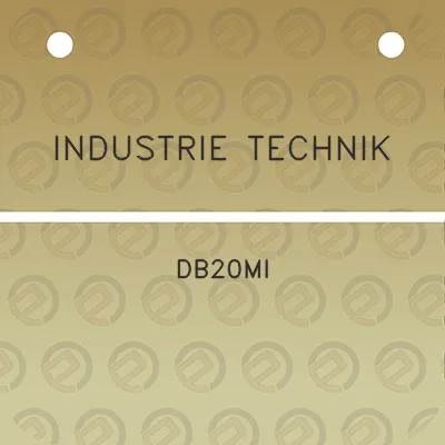 industrie-technik-db20mi