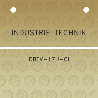 industrie-technik-dbtv-17u-ci