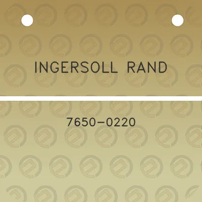 ingersoll-rand-7650-0220