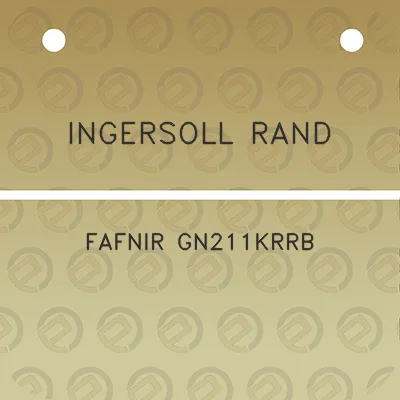 ingersoll-rand-fafnir-gn211krrb