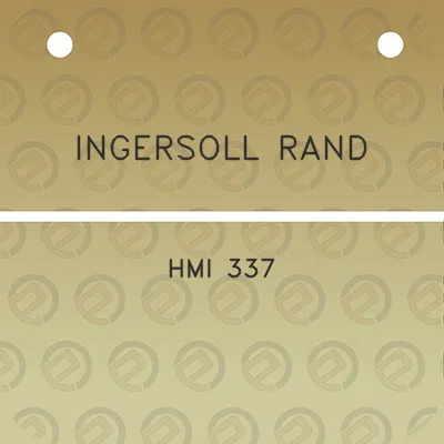 ingersoll-rand-hmi-337