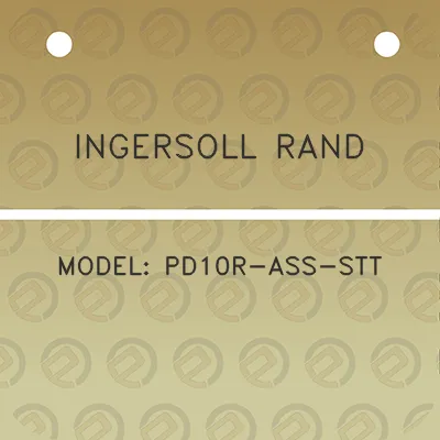 ingersoll-rand-model-pd10r-ass-stt